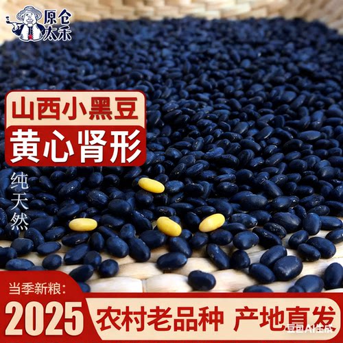 2025黄心肾形老品种雄黑豆