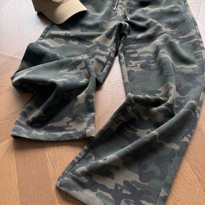 美式复古迷彩弯刀卫裤男女款秋季