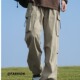 机能风大口袋工装 宽松直筒男休闲长裤 裤 春秋新款 子 男士 300斤美式