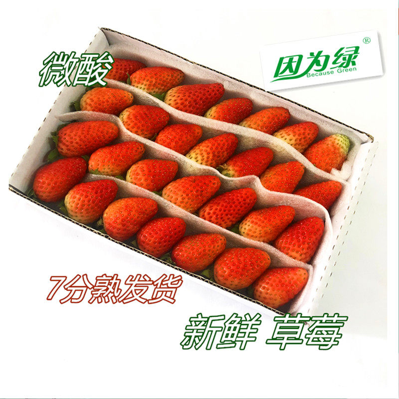 新鲜草莓 双流冬草莓 蛋糕装饰 西餐摆盘装饰花草