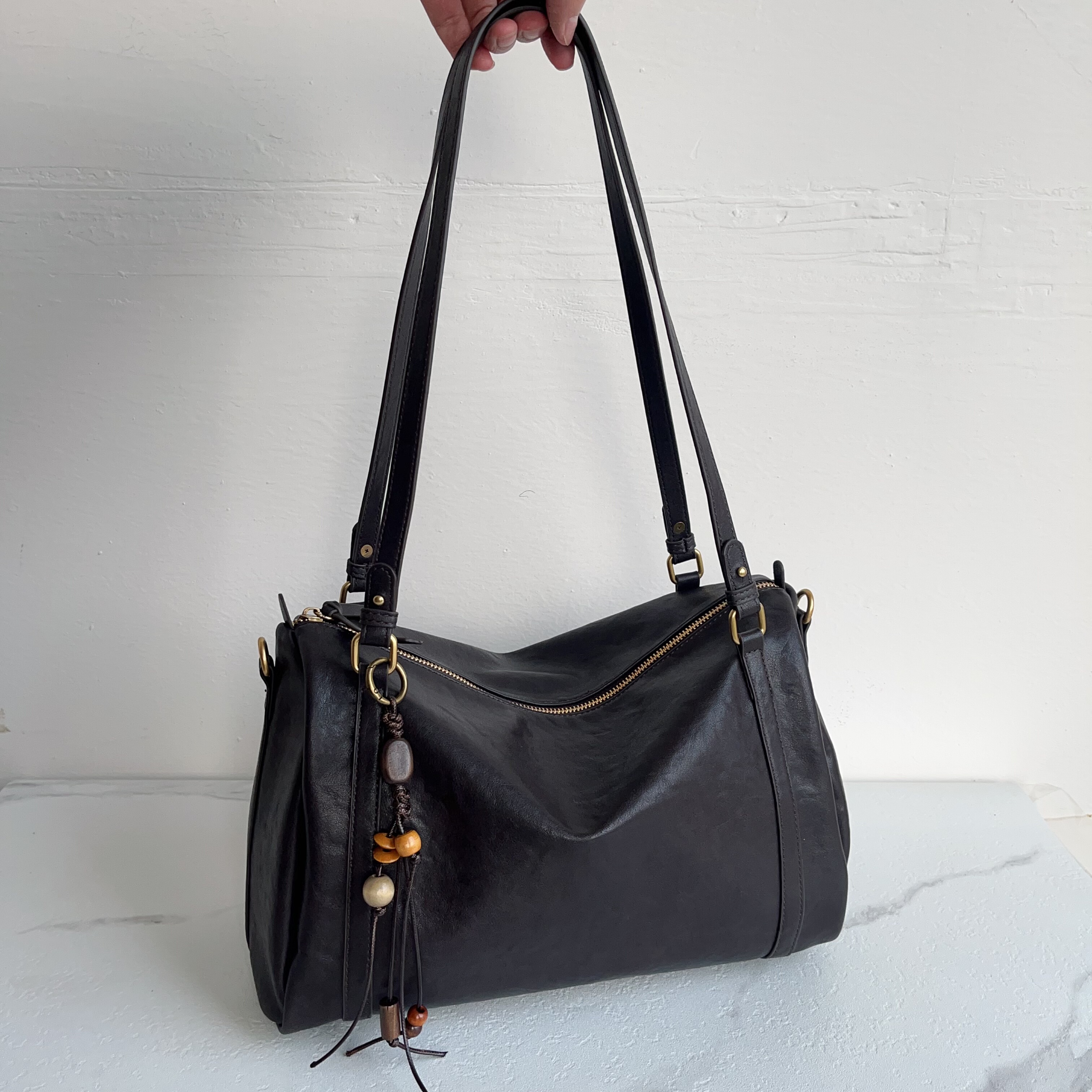 广州大厂出货！复古感超绝~波士顿手抓纹理油蜡皮面枕头包大容量,箱包皮具/热销女包/男包,通用款女包,淘宝优惠券,粉丝福利购,淘宝优惠卷