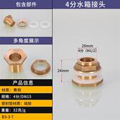 4分6分1寸双外丝水箱接头外牙水塔油箱进出水接口内外丝水管管件