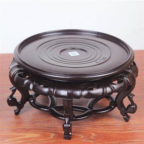 花盆花瓶底座鱼缸奇石根雕茶壶仿古底托防水塑料托盘花托花架花座