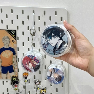 痛包BJD包保护套谷子原神挂包58/75吧唧收纳透明圆形挂件徽章展示