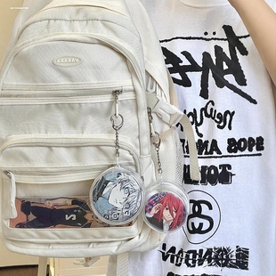 58/75徽章展示痛包BJD包保护套吧唧收纳透明圆形挂件谷子原神挂包