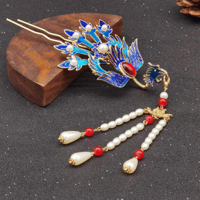 京剧戏曲戏剧花旦偏凤钗复古宫廷小姐古装饰品 手工做偏凤头饰