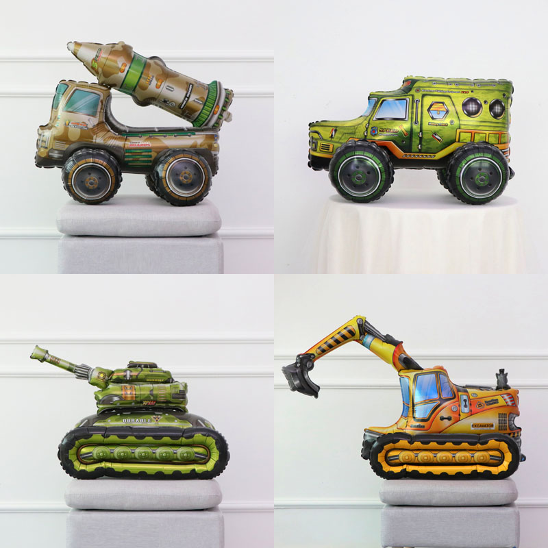 铝膜气球男孩机械车导弹坦克