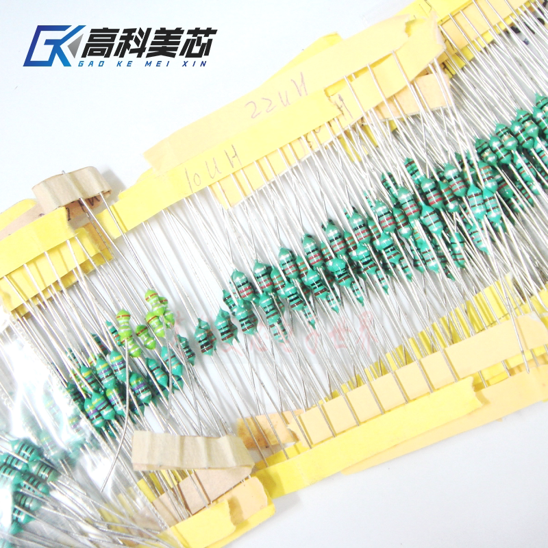 高科美芯云野直插电感包0307电感包色环电感包30种各10个(一包)