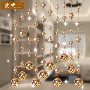 装 2025水晶珠帘隔断帘客厅珠门帘玄关新款 饰家用卫生间风水帘子免