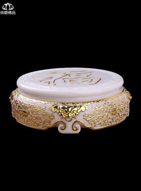 2026观音弥勒佛像工艺品，长方形佛像饰品，增高垫底座，白色大理