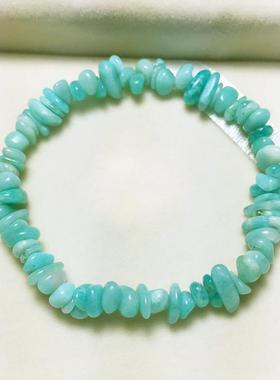 2025纯天然天河石手链 招财单圈个性水晶碎石手串 甜美时尚饰品女