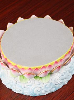 2026陶瓷云莲莲花底座观音菩萨佛像供座台增高底座神像加高供佛莲