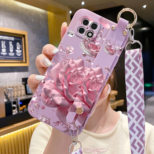 适用OPPOA72手机壳OPPOa36新款液态硅胶oppoA32腕带支架PESM10防摔OPPOA35全包PDYM20男女时尚创意奢华