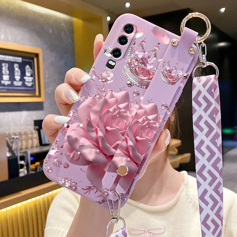 适用华为p30pro手机壳华为p10plus新款液态硅胶CLT-AL00腕带支架huaweip30防摔华为p20pro全包华为p10男女男