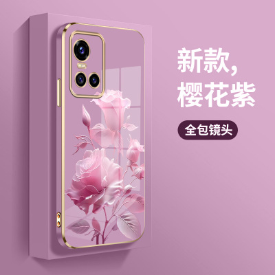 适用vivos9手机壳vivos10pro超薄防摔vivos9e新款直边电镀壳V2121A时尚vivos10个性V2072A硅胶V2048A创意女潮