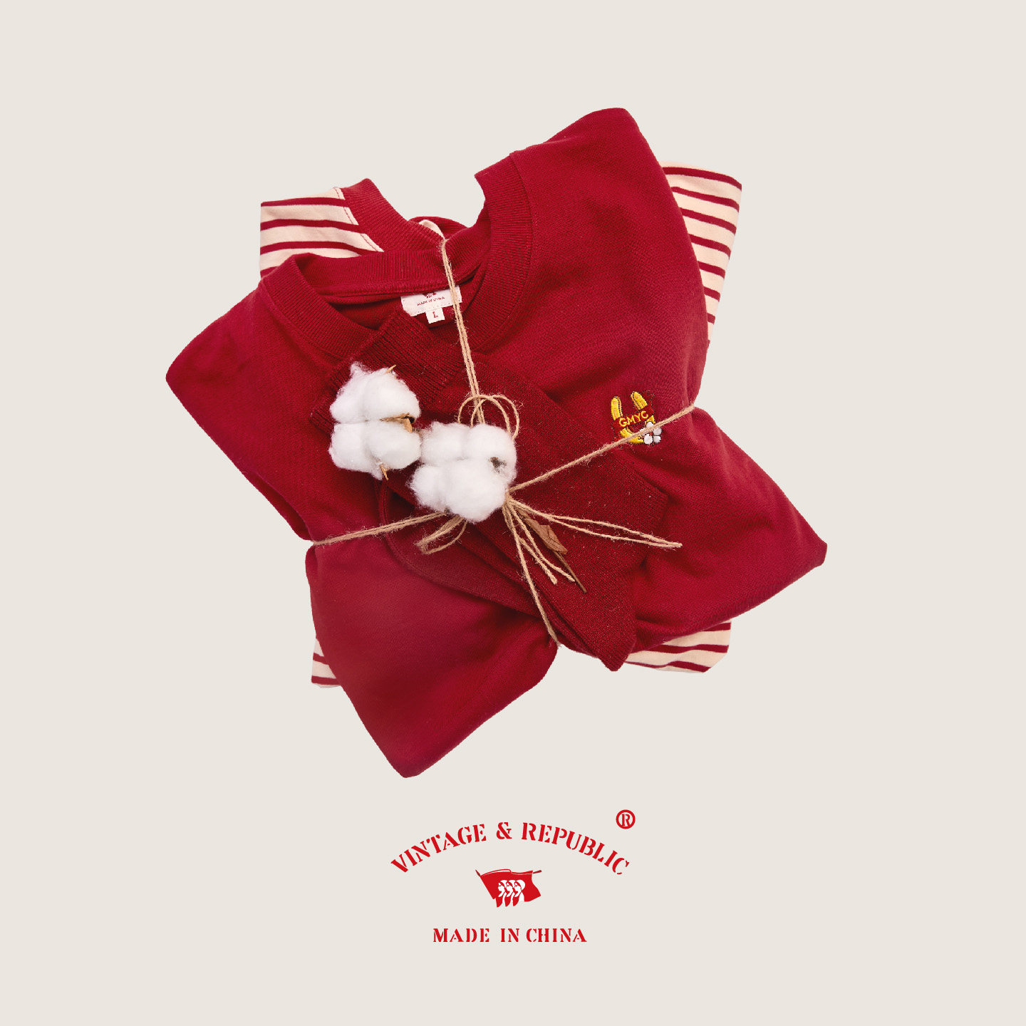 国棉壹厂新年红马蹄绣花t恤男女款马年开运款宽松版纯棉贺岁短袖,男装,T恤,淘宝优惠券,粉丝福利购,淘宝优惠卷