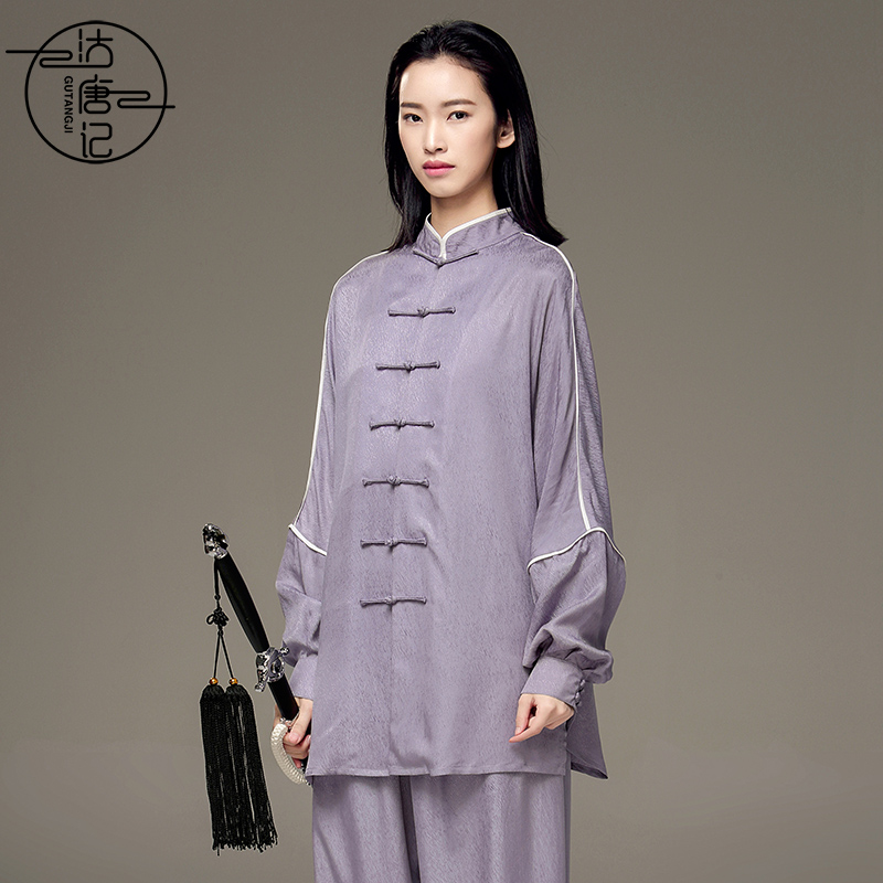 沽唐记男女2022轻奢铜氨丝太极服