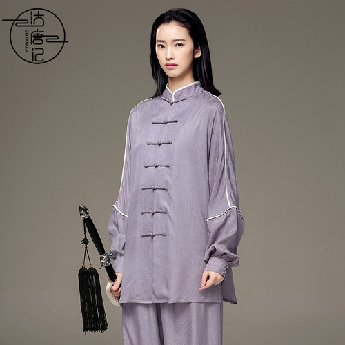 沽唐记男女2022轻奢铜氨丝太极服