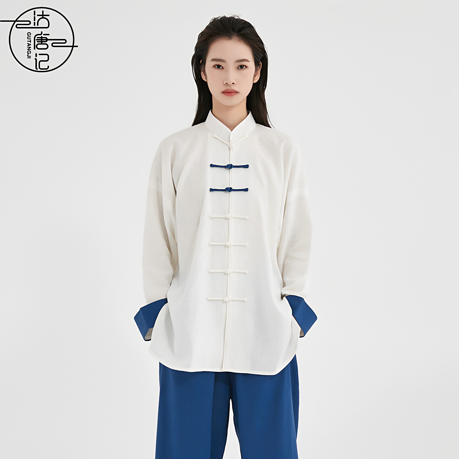 中国风棉麻太极服女春秋季夏图片