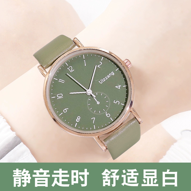考试专用手表女款初中学生专用只看时间儿童开学初中生机械电子表