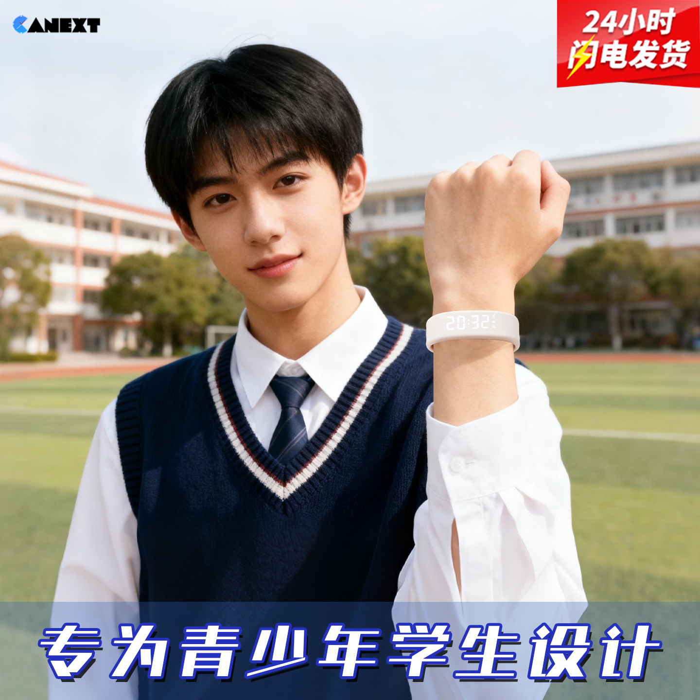 青少年手表男2025新款初高中学生专用运动智能手环儿童电子表男孩