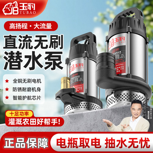 玉豹直流无刷潜水泵304不锈钢