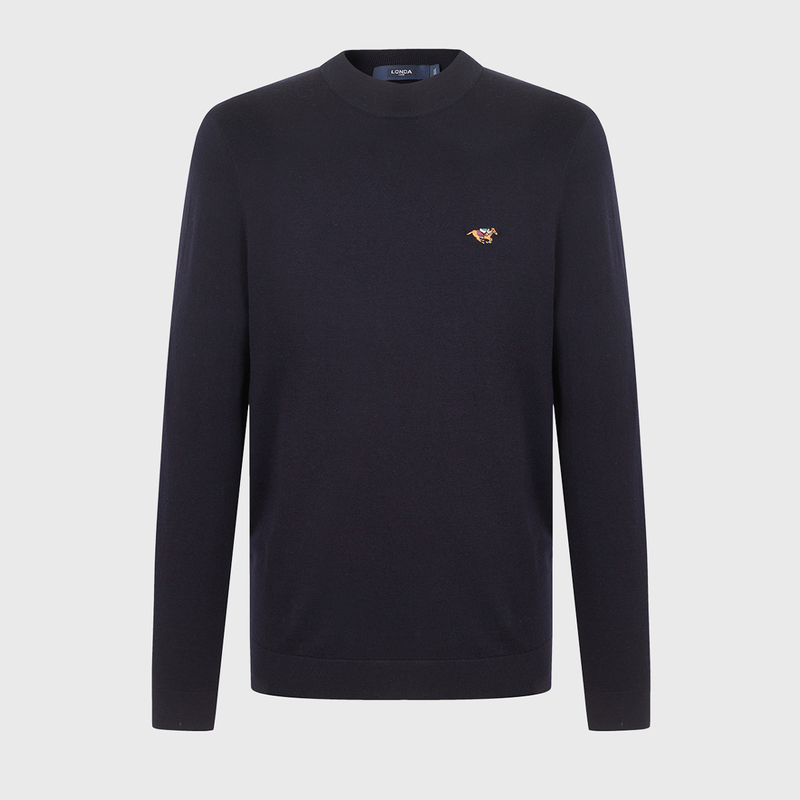 针织休闲羊毛衫伦德保罗圆领