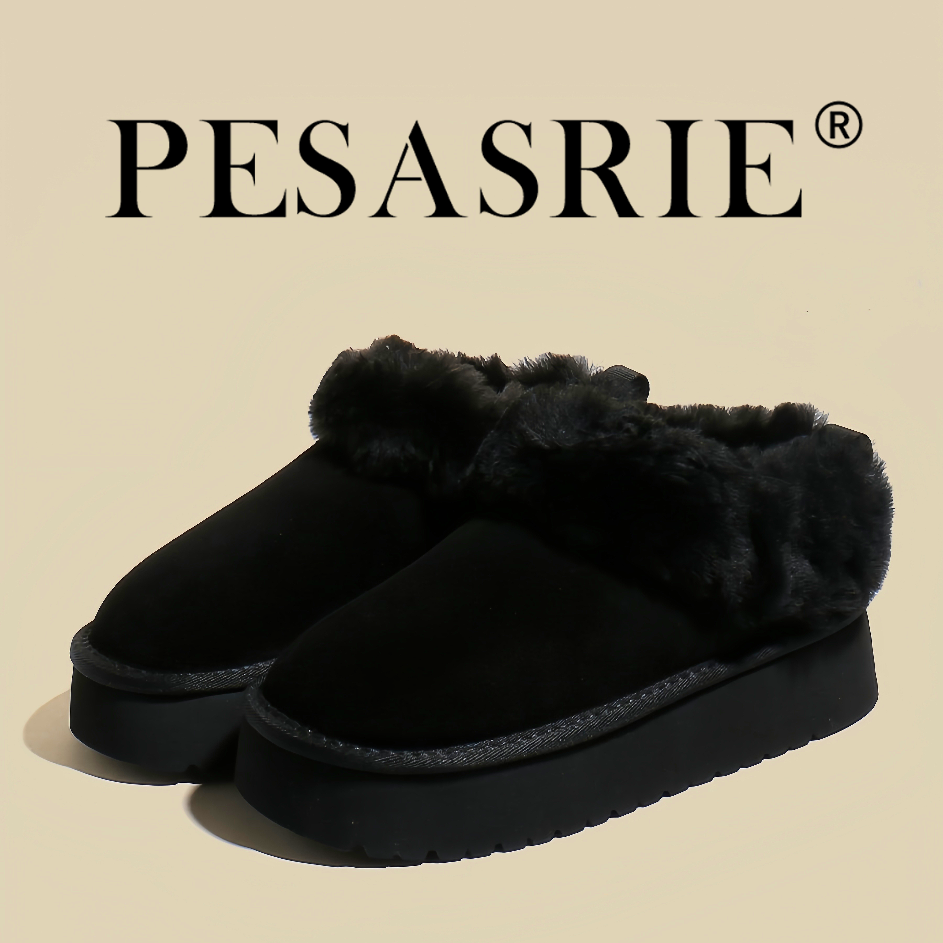 PESASRIE/柏萨尼高档雪地靴2026年新款时装靴冬季保暖休闲厚底靴,女鞋,时装靴,淘宝优惠券,粉丝福利购,淘宝优惠卷