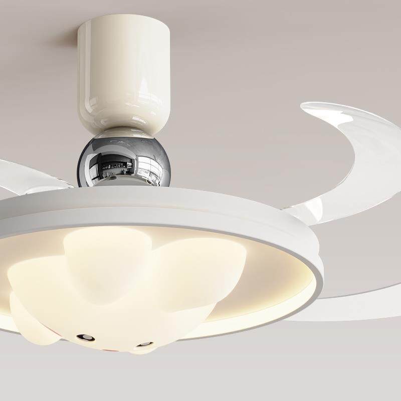 2025新款风扇灯全光谱护眼吊扇灯简约可爱儿童房卧室静音带灯风扇