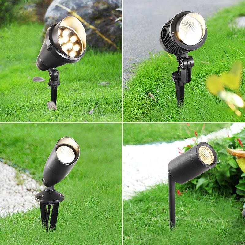 户外射灯防水照树灯院子射树太阳能小院造景布置庭院插地草坪景观