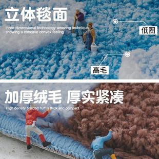 家用卫生间地垫浴室吸水防滑垫子厕所门口脚垫洗手间地毯卫浴防摔
