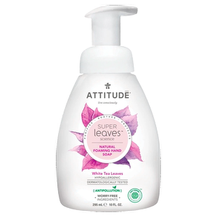 ATTITUDE白茶泡沫洗手液-椰子野莓味295ml滋润植物成分留香低敏
