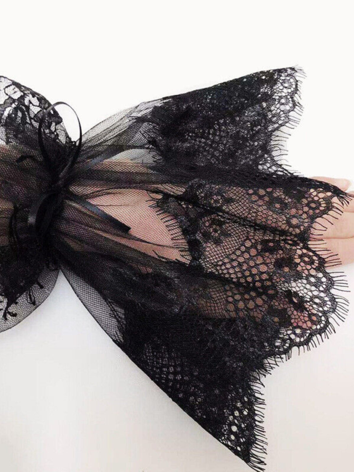 신부 웨딩 드레스 핸드 슬리브 레이스 고딕 레이스 슬리브 로리타 웨딩 애니메이션 의상 블랙 장갑