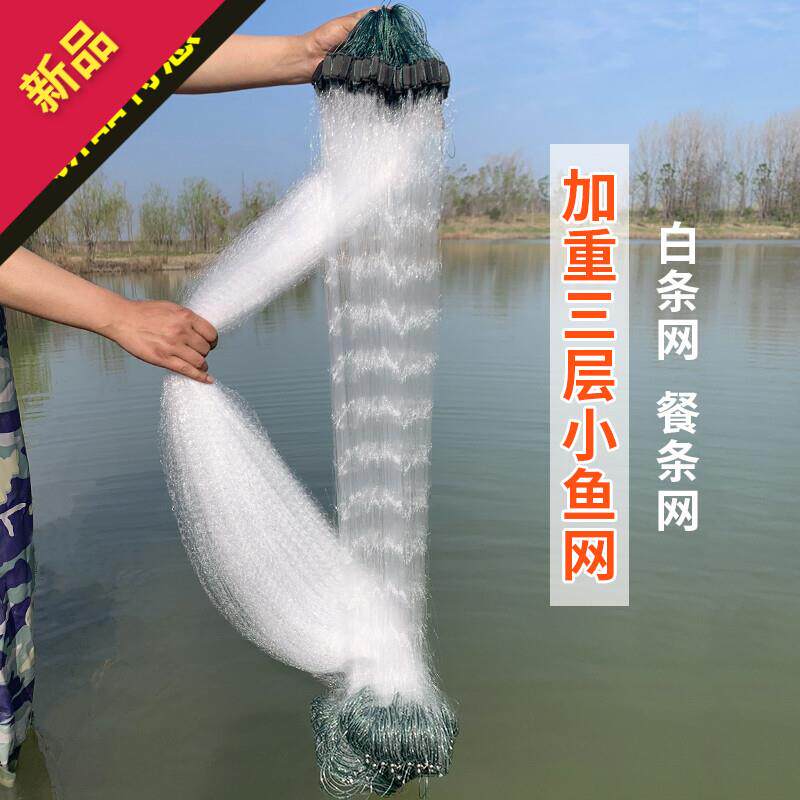 单层渔网粘网白条餐条专用小鱼网