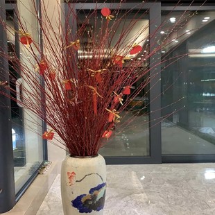 红端木鲜枝泡水开真花水养植物花枝插花瓶红瑞木干枝花包遇水开花