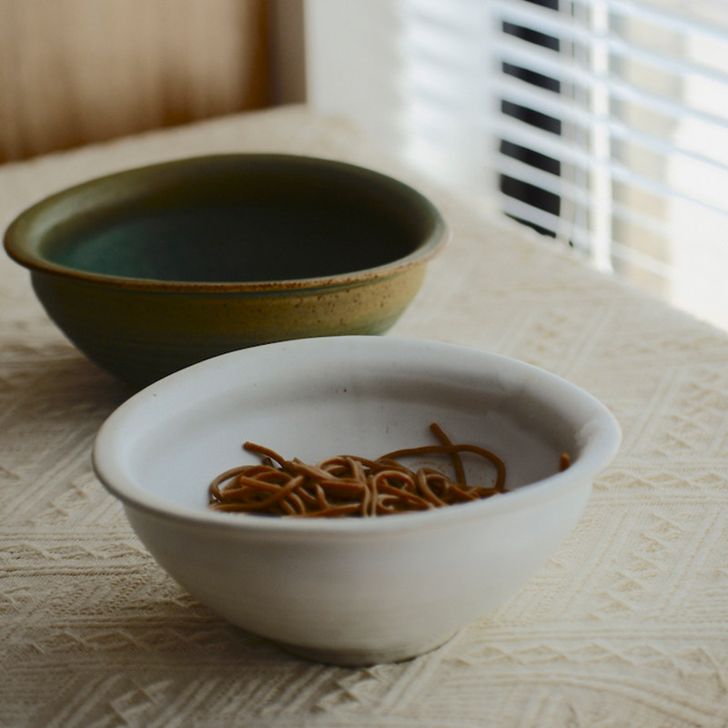 川泽烧景德镇日式复古粗陶反口碗家用2026新款面碗汤碗大米饭碗,餐饮具,碗,淘宝优惠券,粉丝福利购,淘宝优惠卷