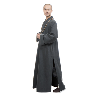 缎梵僧服大褂和尚衣服春秋季僧侣僧衣长褂男女款僧人长衫加厚僧袍