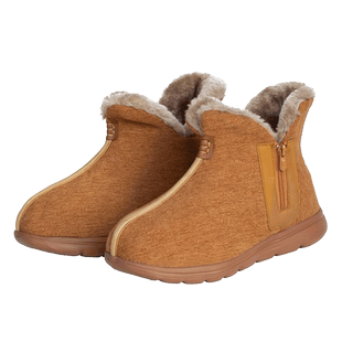 缎梵冬季僧鞋加厚和尚鞋棉鞋男女款居士鞋保暖加绒短靴软底僧侣鞋