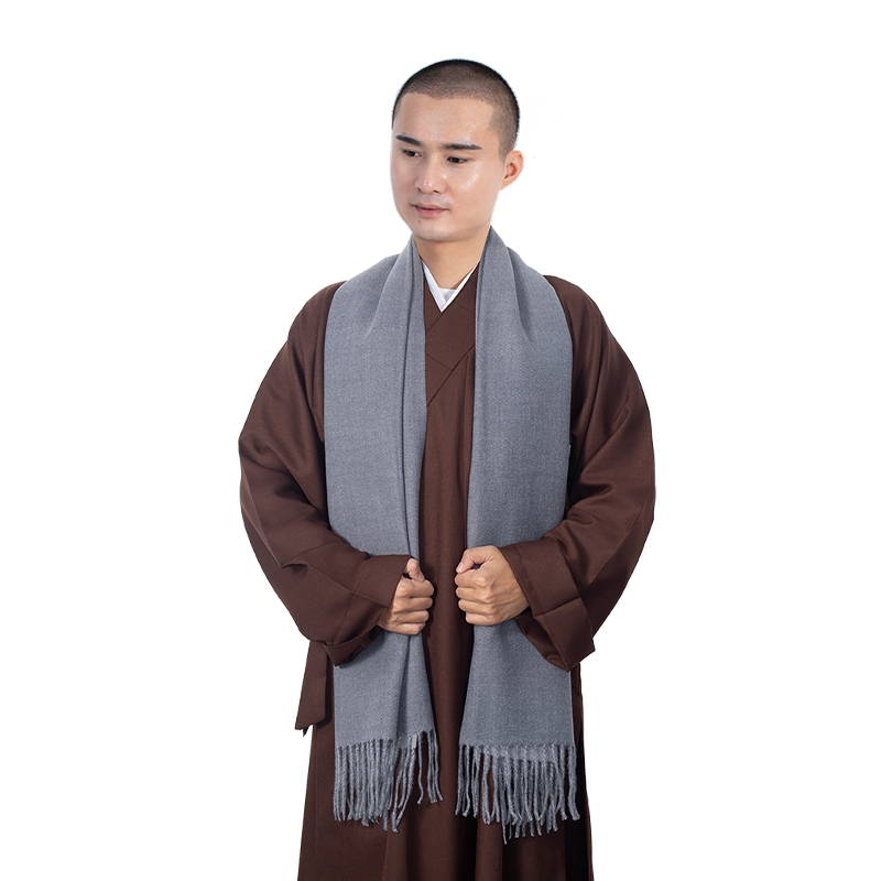 缎梵僧服出家僧人围巾帽子