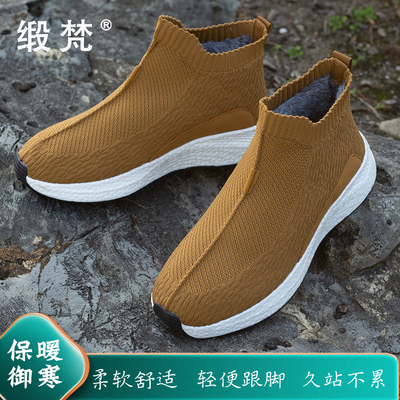 缎梵僧鞋棉鞋冬季和尚鞋男女同款