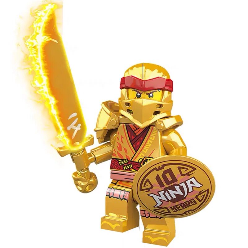 2023第三方新款中国积木幻影纪念版黄金忍者劳埃德人仔男拼装玩具