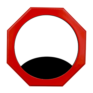 红面八卦镜凸镜凹镜窗户阳台大门口家用凸透镜大小号铜葫芦挂件