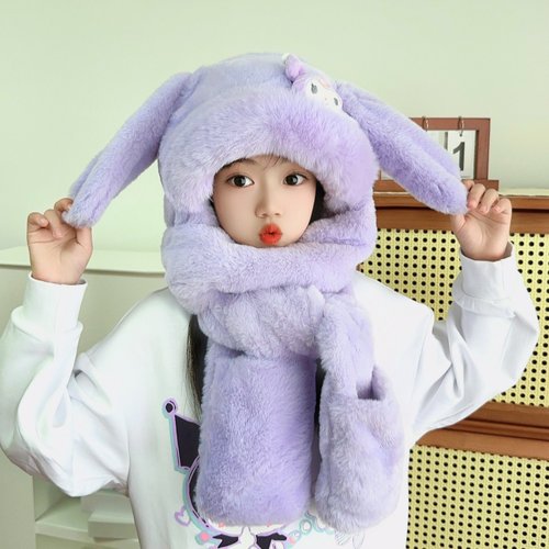 立体卡通耳朵会动儿童保暖护耳帽