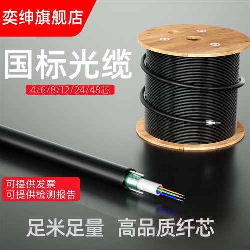 光纤光缆4/6/8/12芯室外铠装