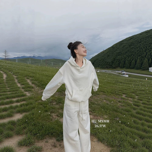 广州十三行HUMSMR2026秋上新连帽宽松舒适百搭休闲显瘦卫衣C6306