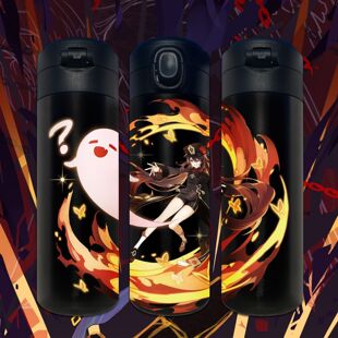 2024新品原神联名胡桃雷电将军魈钟离水杯神子甘雨凌华周边枫原万