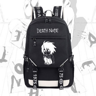 2024死亡笔记书包 动漫周边双肩背包 夜神月 L死神男女学生电脑包