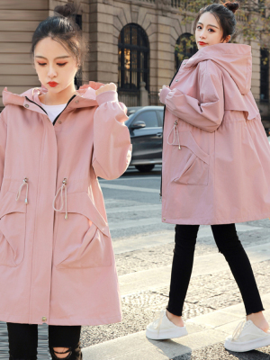 冲锋衣外套女秋季2025新款爆款超火减龄大码微胖巨好看中长款上衣