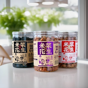 正富利米浆花生酱香味308gX3罐装黑蒜新辣味下酒小零食闽南风味