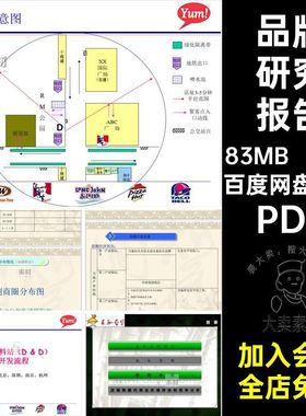 38份表格调研PDF店铺选址连锁研究报告38份评估调研餐饮业餐厅